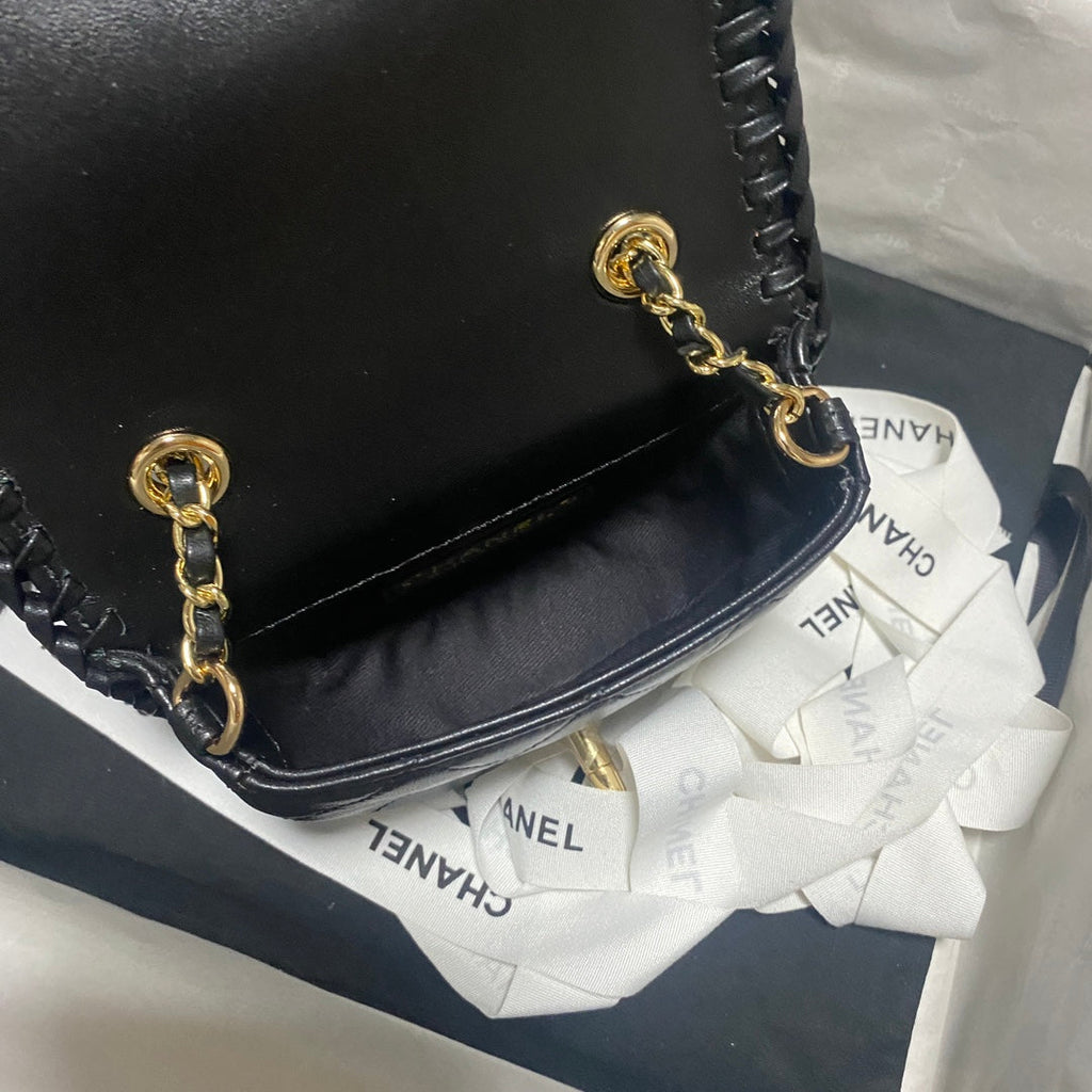 Chanel Mini Messenger Bag AS4208 Lambskin Black