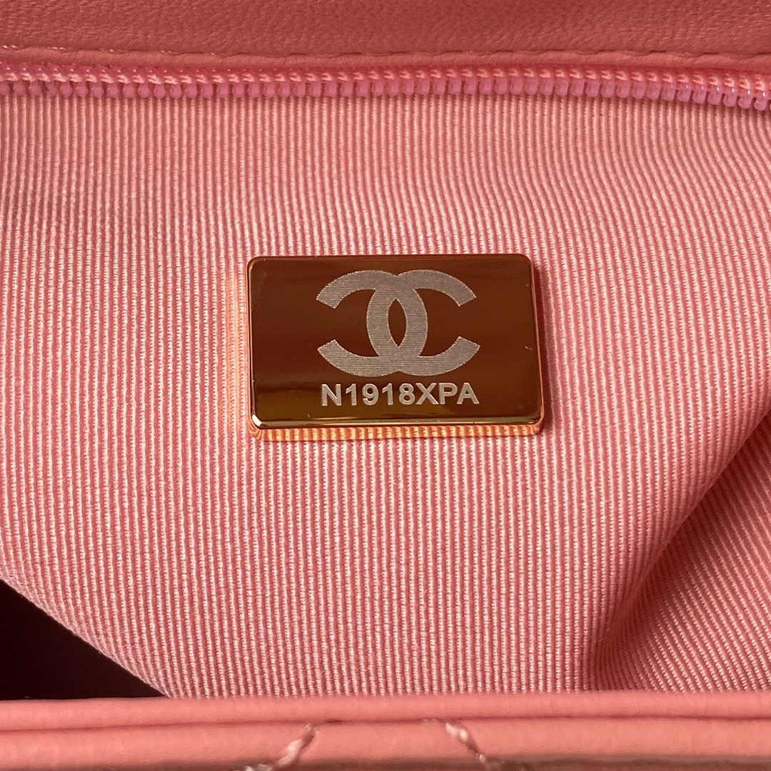 Chanel Mini Shopping Bag AS4416 Pink Shiny Aged Calfskin