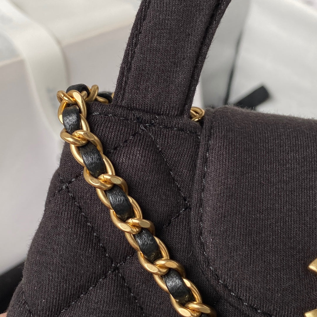 Chanel Mini Shopping Bag AS4416 Satin Black