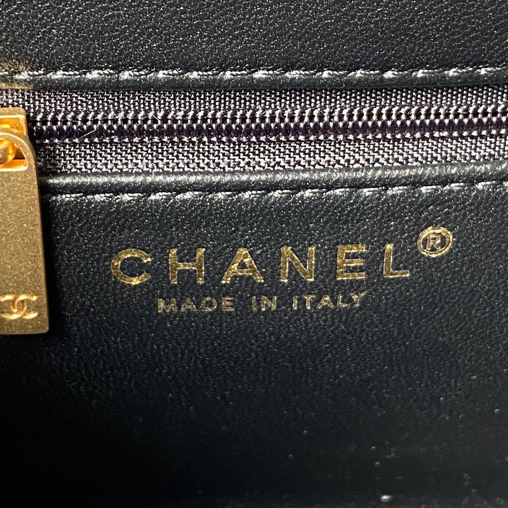 Chanel Mini Shopping Bag AS4416 Satin Black