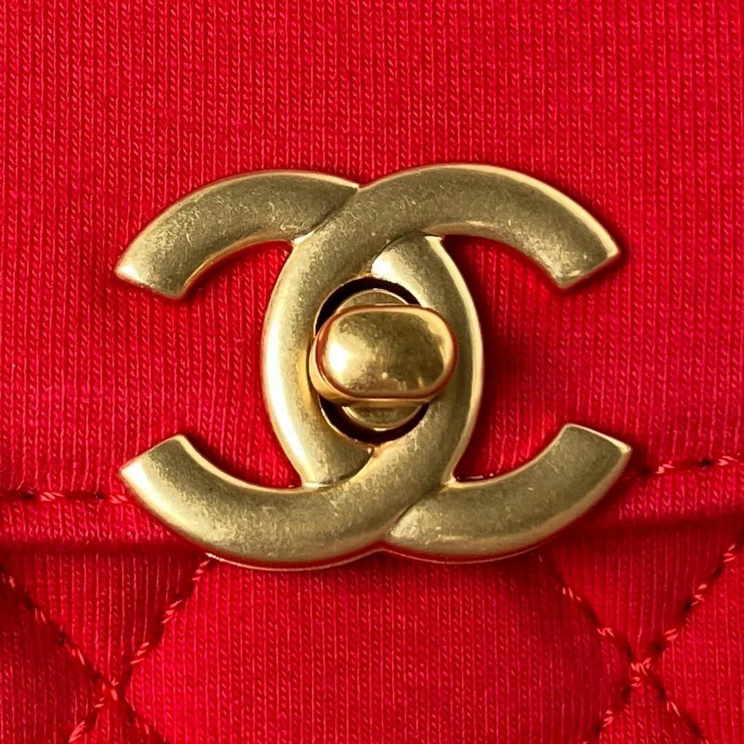Chanel Mini Shopping Bag AS4416 Satin Red
