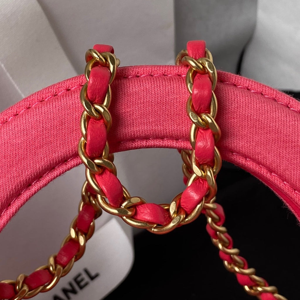 Chanel Mini Shopping Bag AS4416 Satin Pink