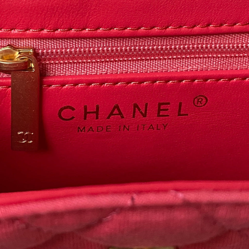 Chanel Mini Shopping Bag AS4416 Satin Pink