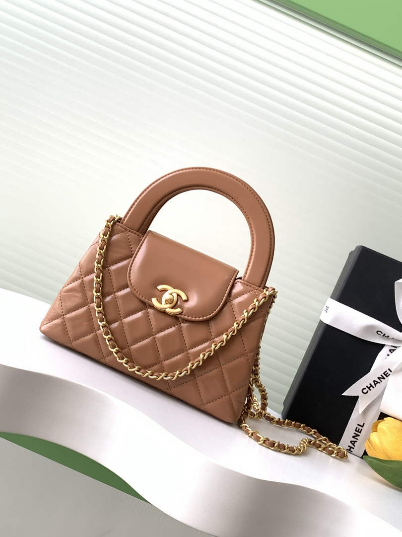Chanel Calfskin Mini Shopping Bag AS4416 Tan