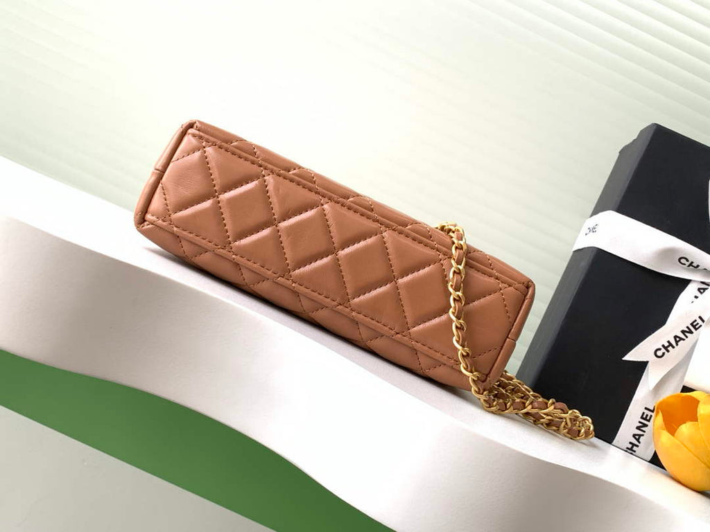 Chanel Calfskin Mini Shopping Bag AS4416 Tan