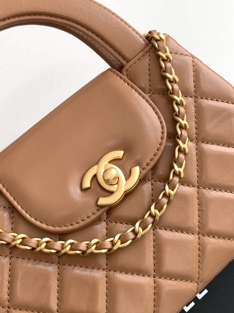 Chanel Calfskin Mini Shopping Bag AS4416 Tan