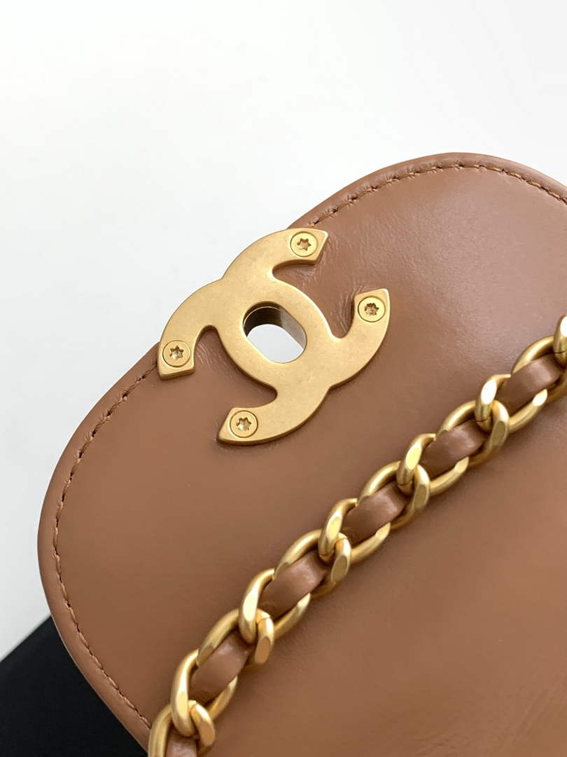 Chanel Calfskin Mini Shopping Bag AS4416 Tan