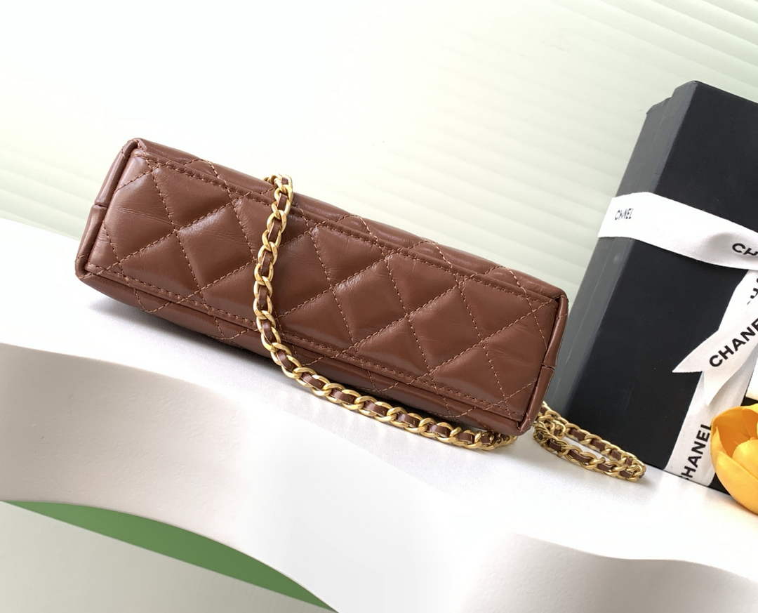 Chanel Calfskin Mini Shopping Bag AS4416 Brown