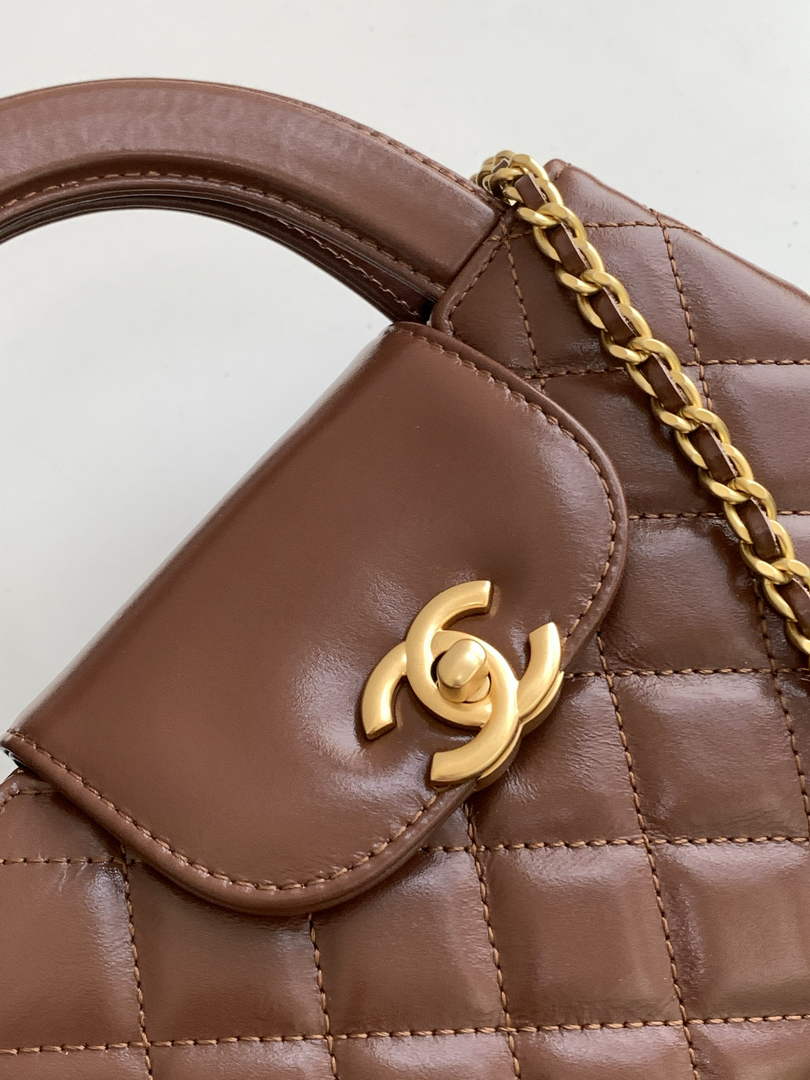 Chanel Calfskin Mini Shopping Bag AS4416 Brown