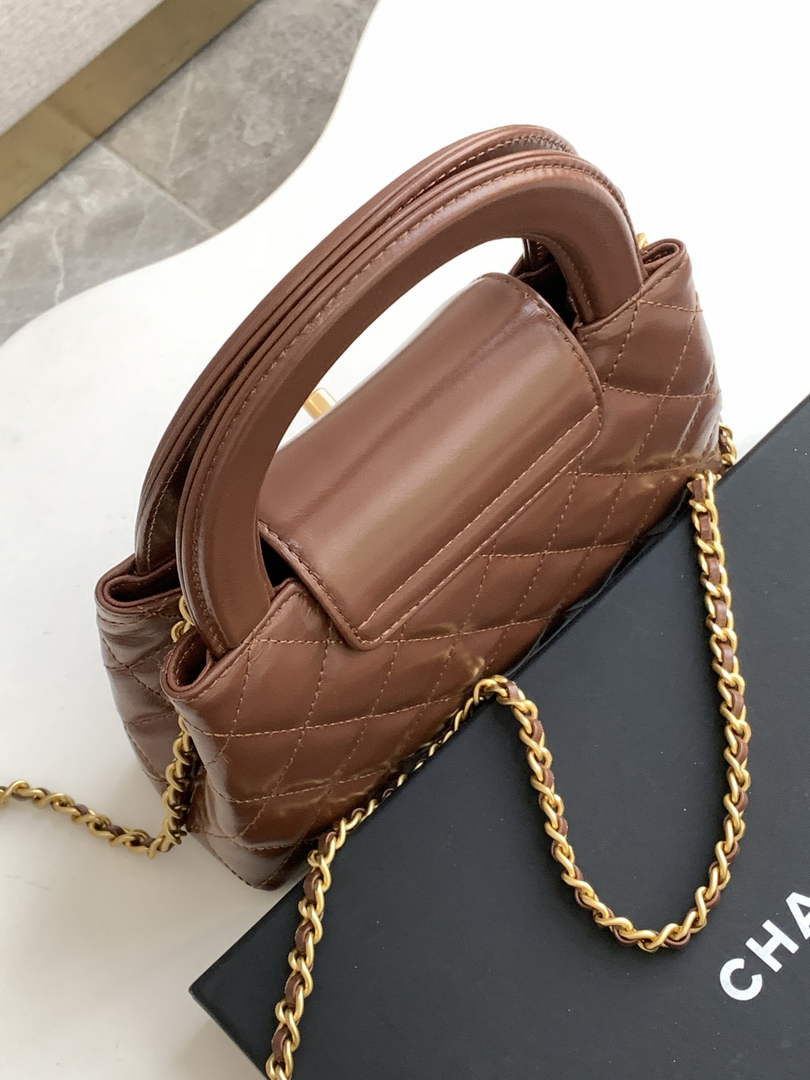 Chanel Calfskin Mini Shopping Bag AS4416 Brown