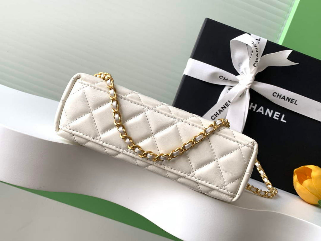 Chanel Calfskin Mini Shopping Bag AS4416 White
