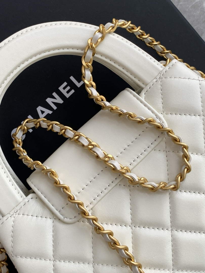 Chanel Calfskin Mini Shopping Bag AS4416 White