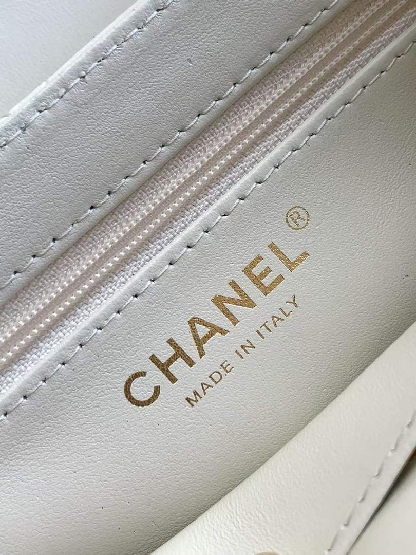 Chanel Calfskin Mini Shopping Bag AS4416 White