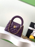 Chanel Calfskin Mini Shopping Bag AS4416 Purple