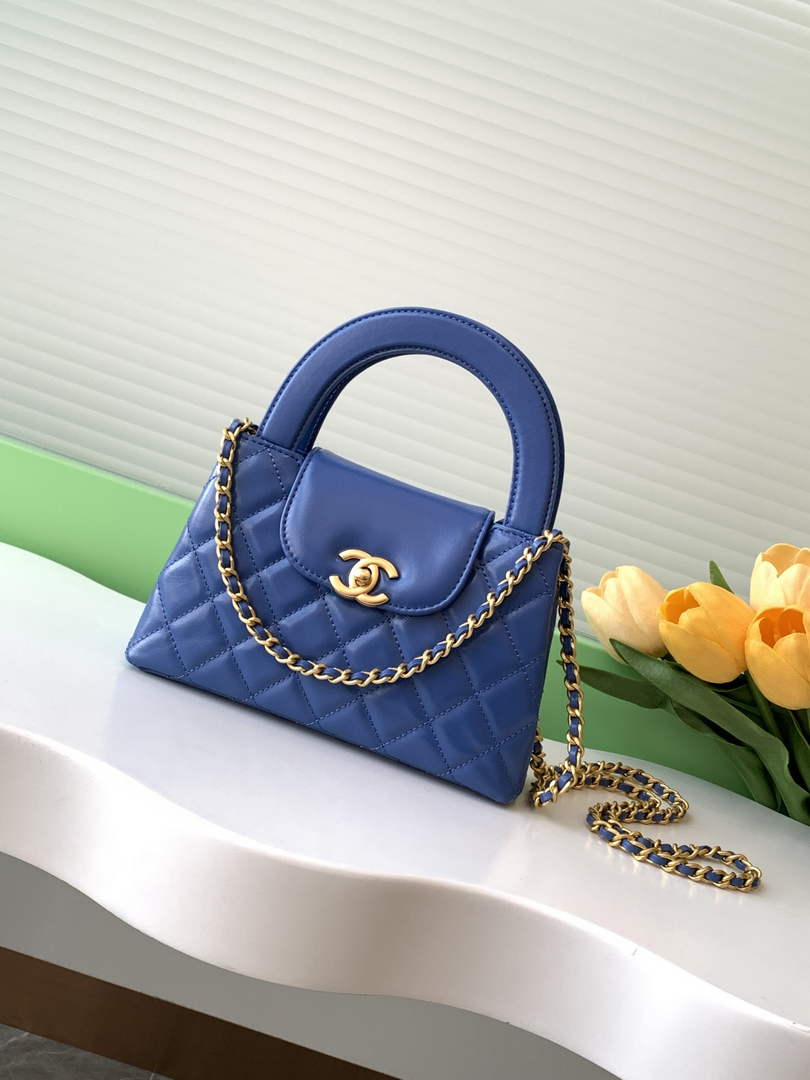 Chanel Calfskin Mini Shopping Bag AS4416 Blue