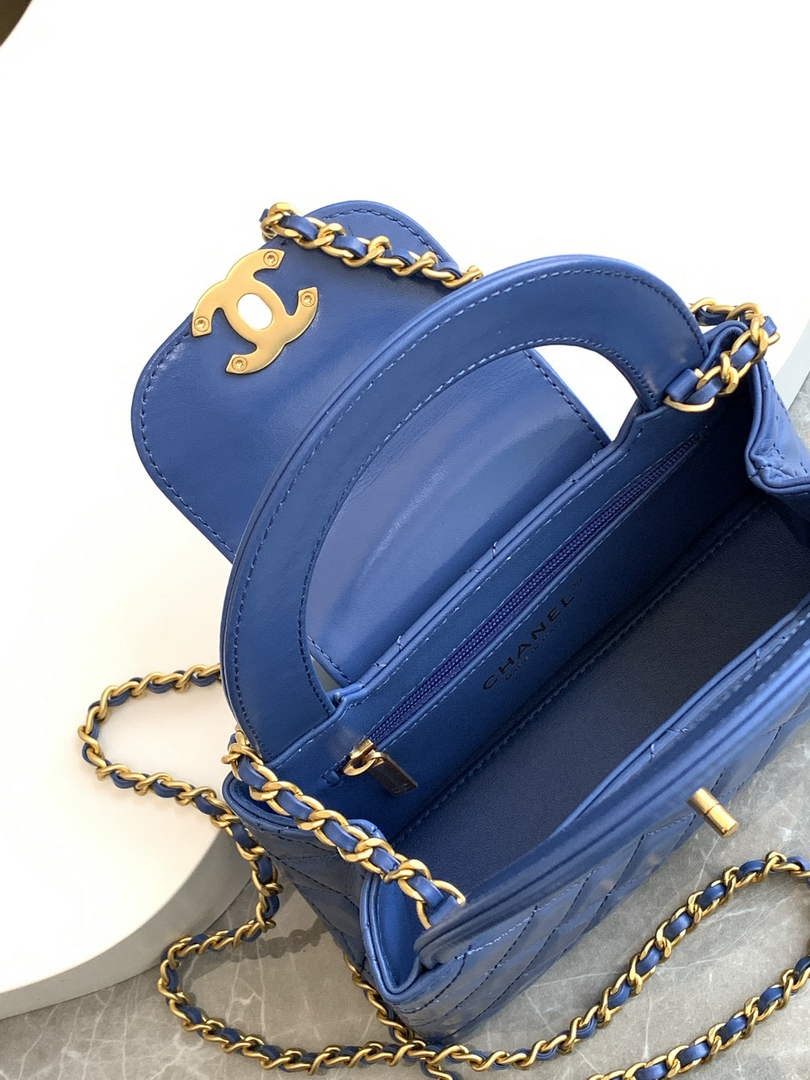 Chanel Calfskin Mini Shopping Bag AS4416 Blue