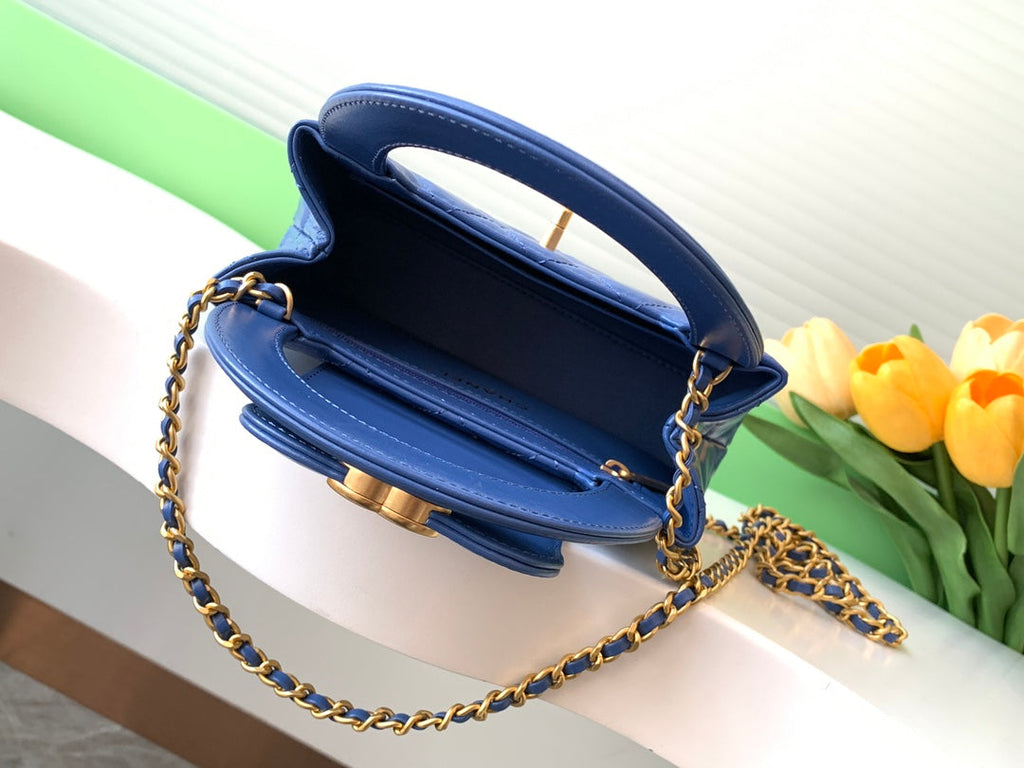 Chanel Calfskin Mini Shopping Bag AS4416 Blue