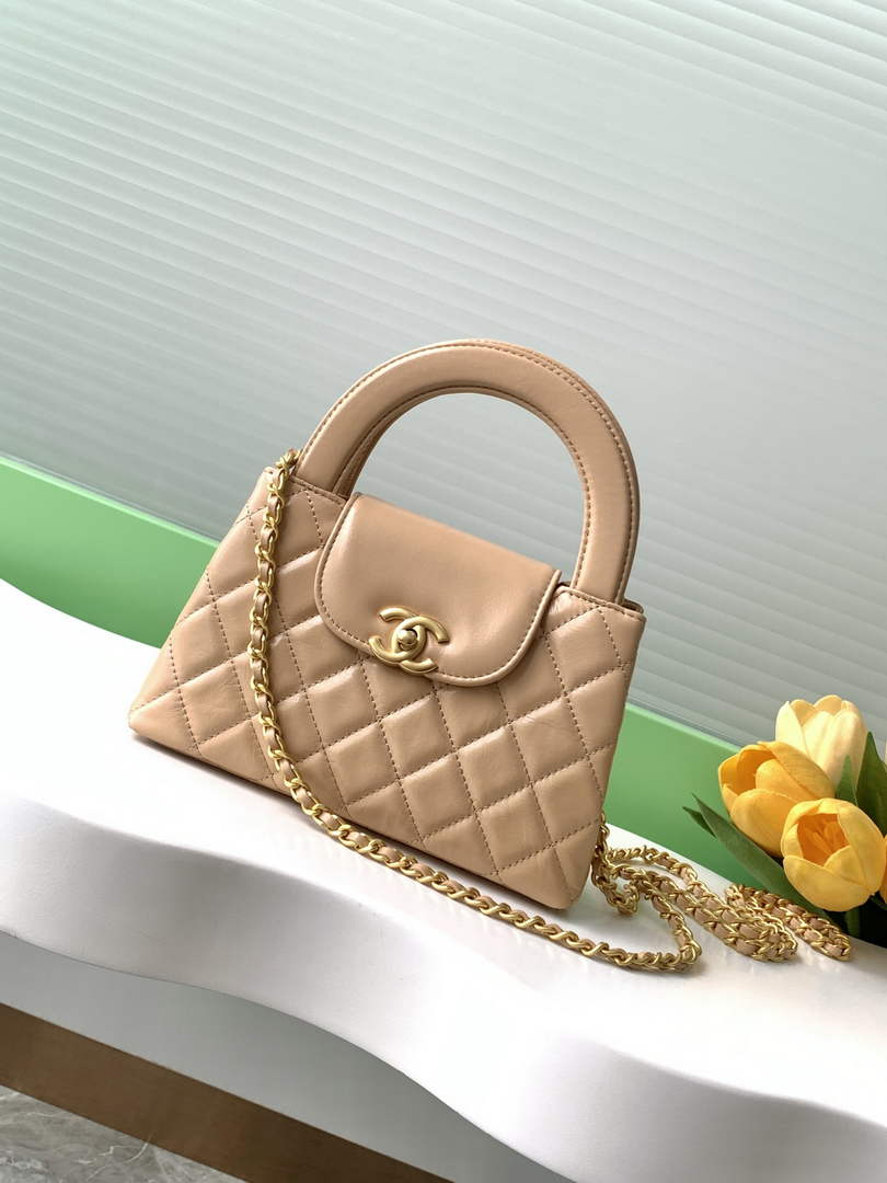 Chanel Calfskin Mini Shopping Bag AS4416 Apricot