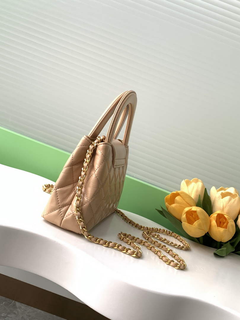 Chanel Calfskin Mini Shopping Bag AS4416 Apricot