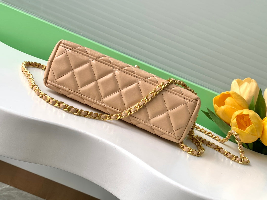 Chanel Calfskin Mini Shopping Bag AS4416 Apricot