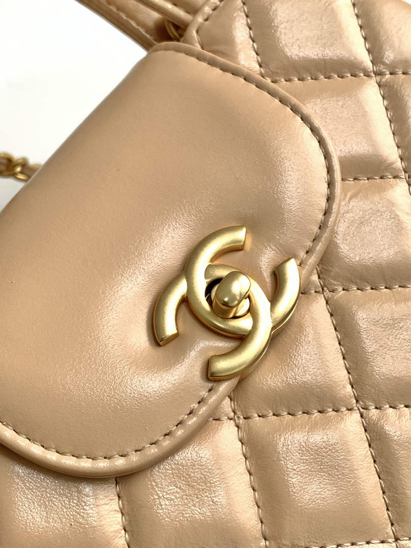 Chanel Calfskin Mini Shopping Bag AS4416 Apricot