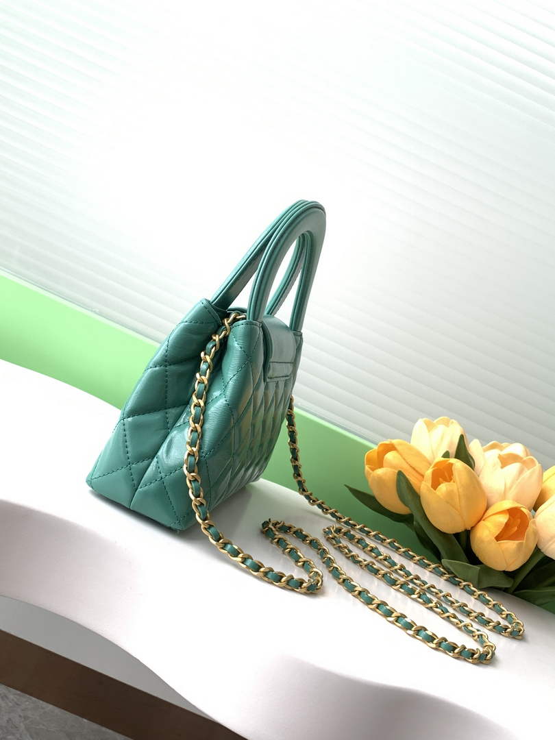 Chanel Calfskin Mini Shopping Bag AS4416 Green