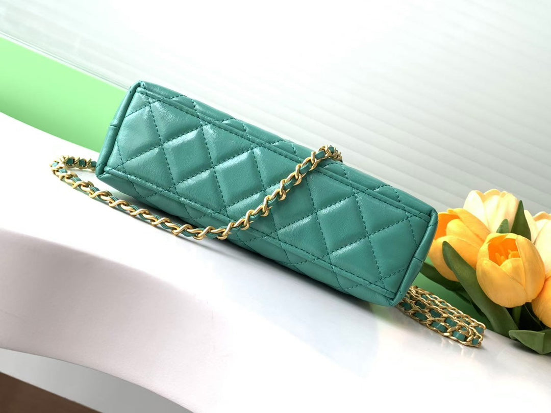 Chanel Calfskin Mini Shopping Bag AS4416 Green