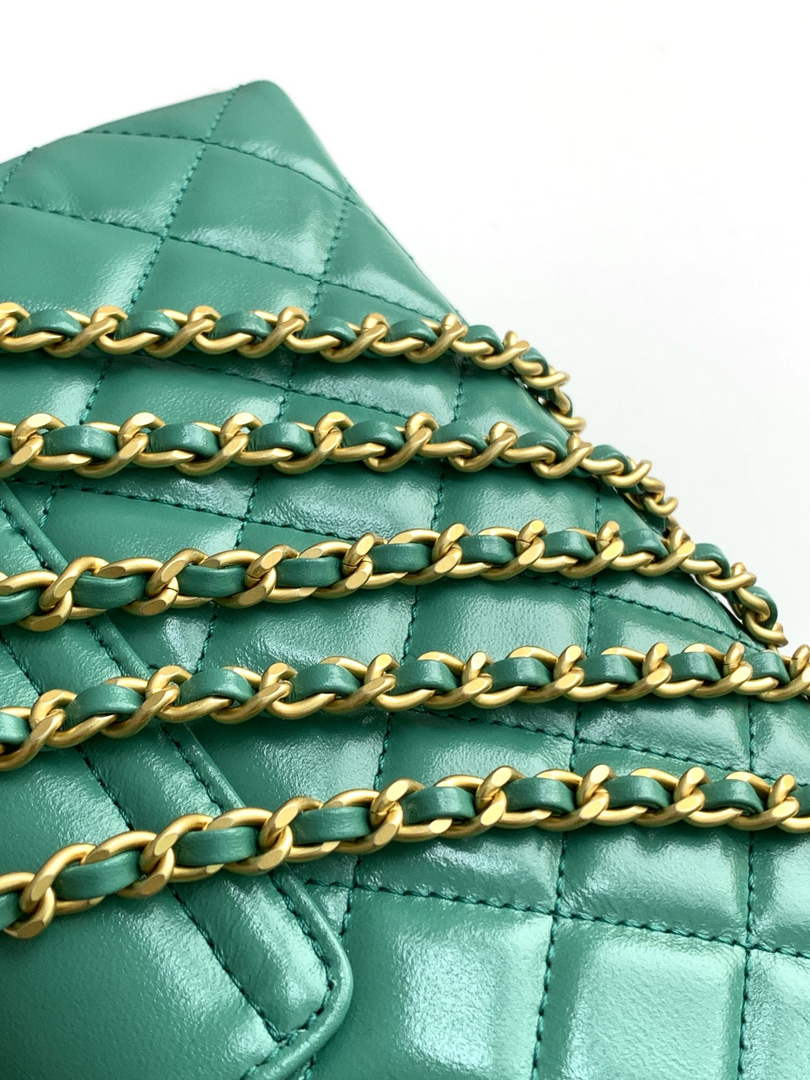 Chanel Calfskin Mini Shopping Bag AS4416 Green
