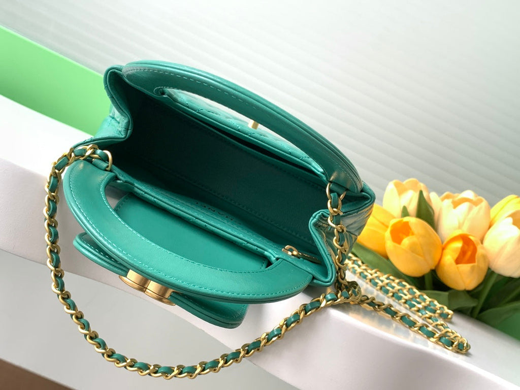 Chanel Calfskin Mini Shopping Bag AS4416 Green