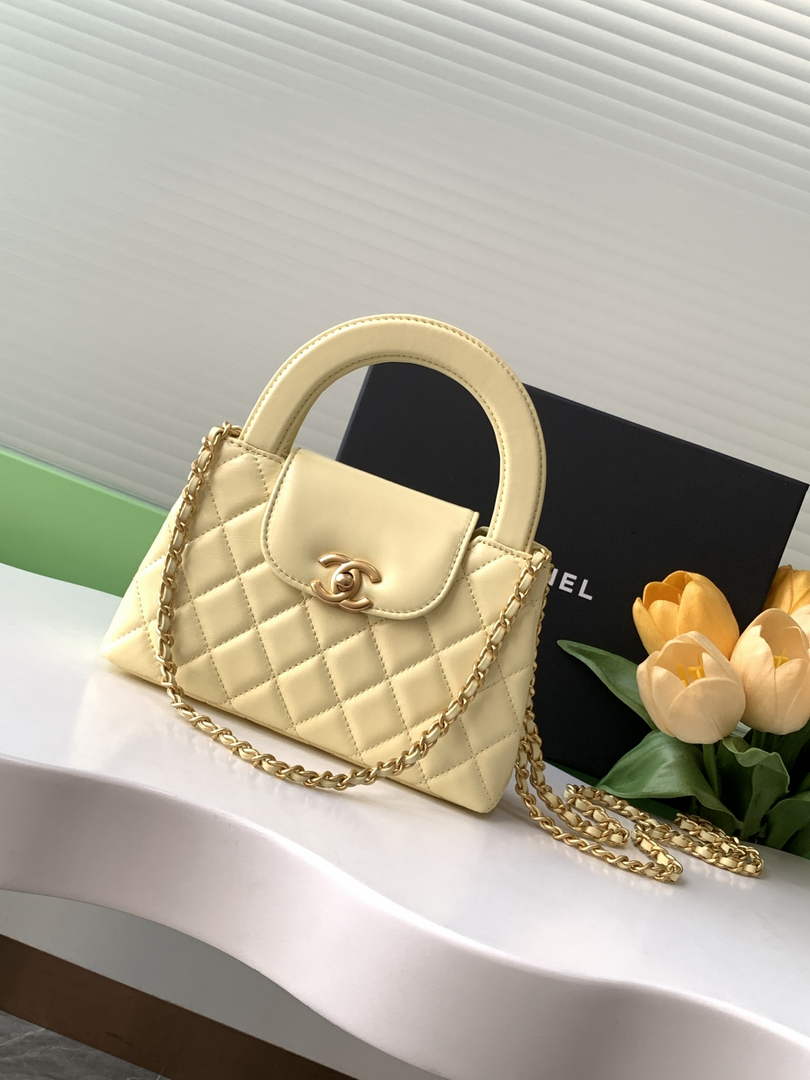 Chanel Calfskin Mini Shopping Bag AS4416 Yellow