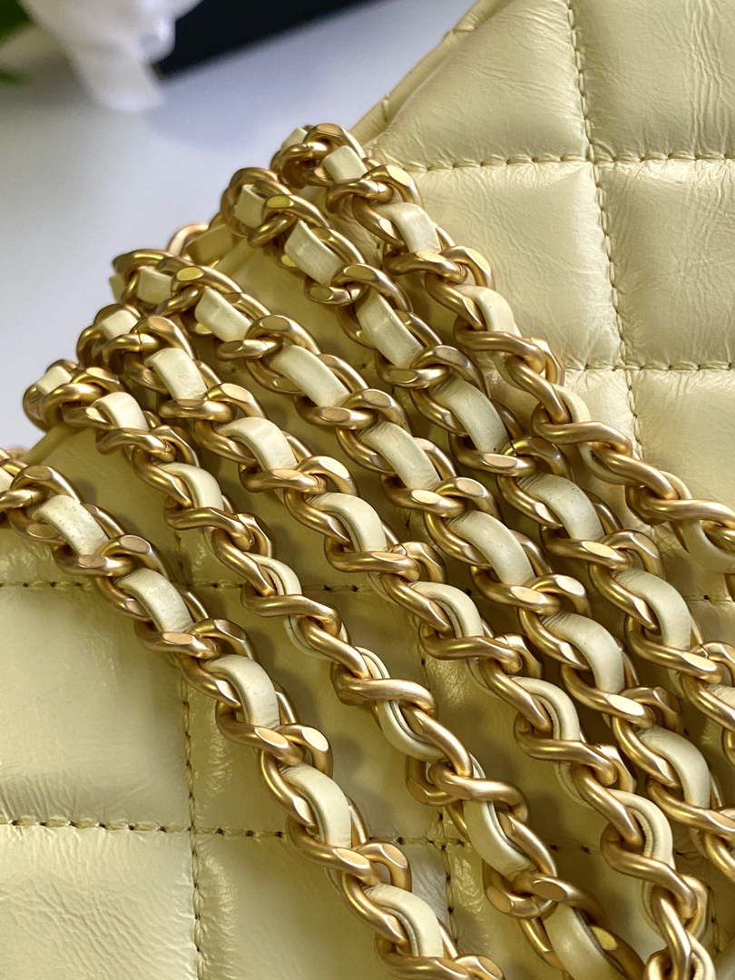 Chanel Calfskin Mini Shopping Bag AS4416 Yellow