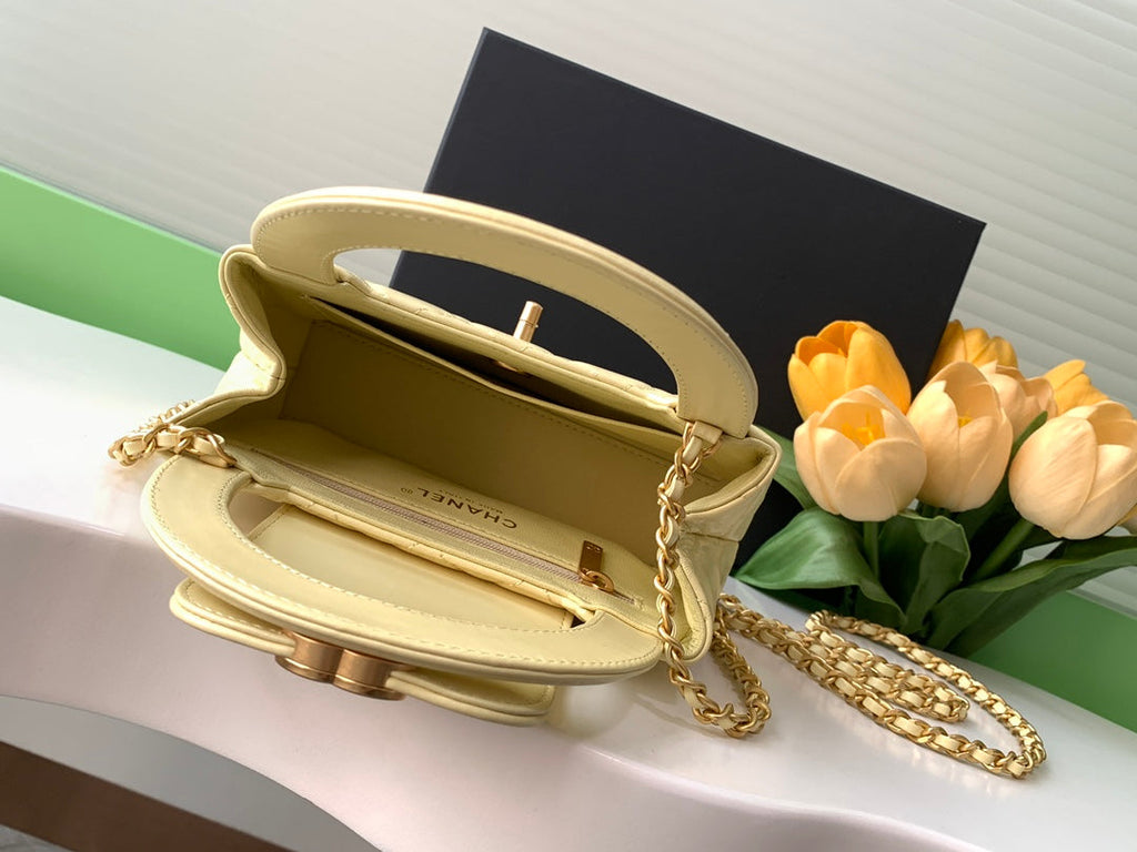 Chanel Calfskin Mini Shopping Bag AS4416 Yellow