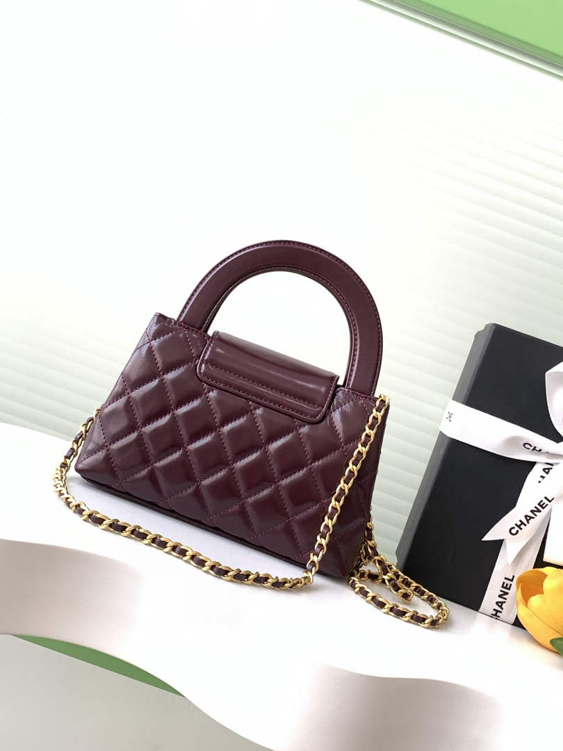 Chanel Calfskin Mini Shopping Bag AS4416 Wine Red