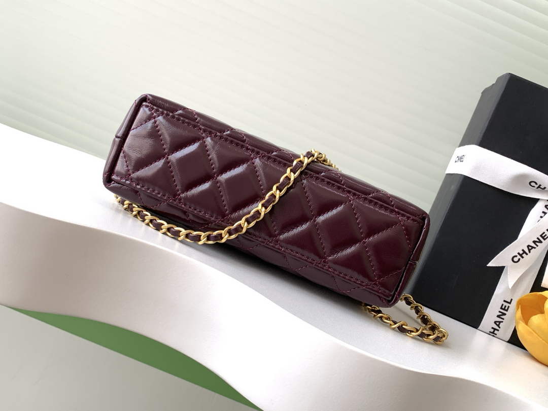 Chanel Calfskin Mini Shopping Bag AS4416 Wine Red