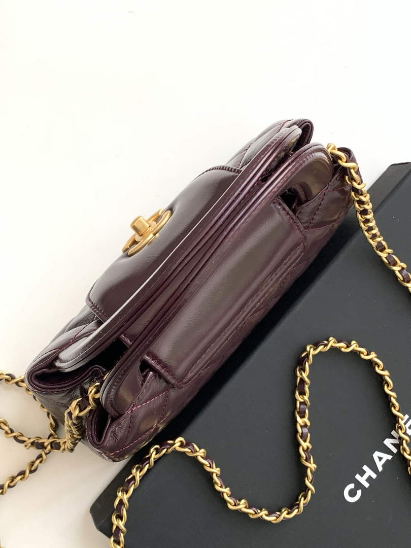 Chanel Calfskin Mini Shopping Bag AS4416 Wine Red
