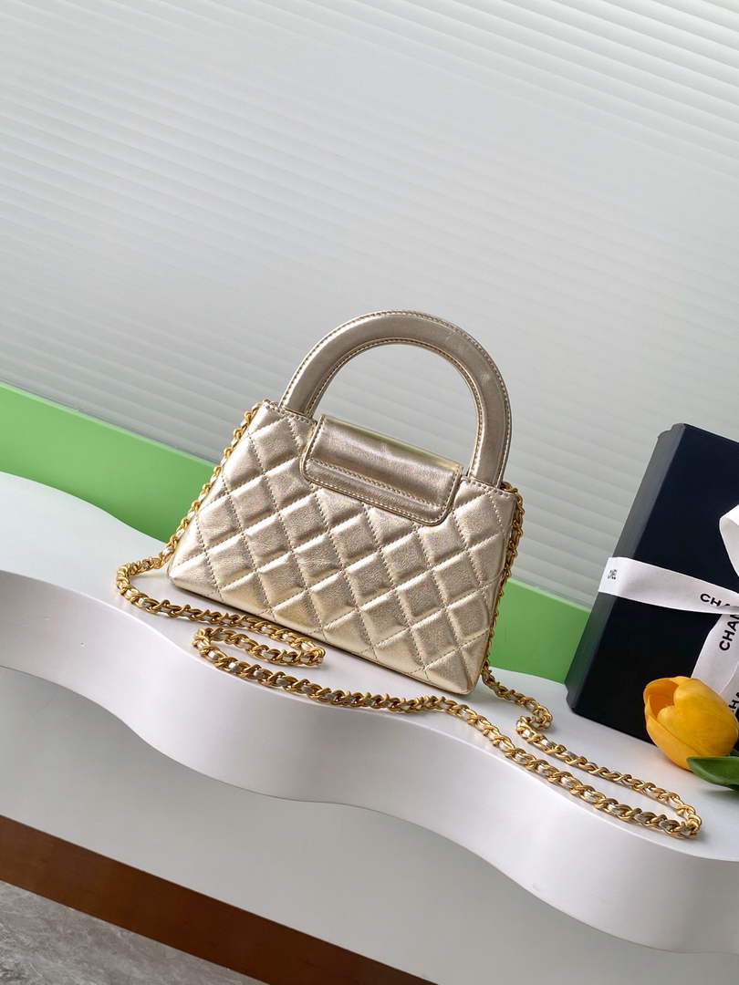 Chanel Calfskin Mini Shopping Bag AS4416 Gold