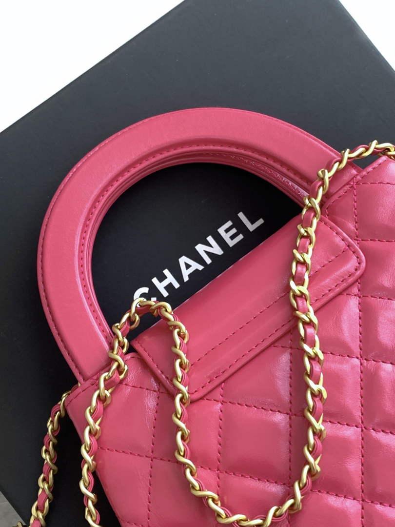 Chanel Calfskin Mini Shopping Bag AS4416 Plum