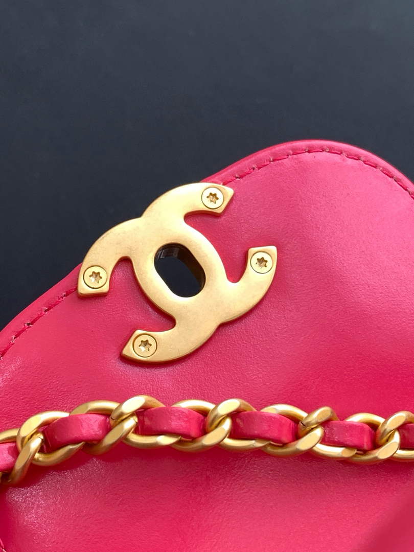 Chanel Calfskin Mini Shopping Bag AS4416 Plum
