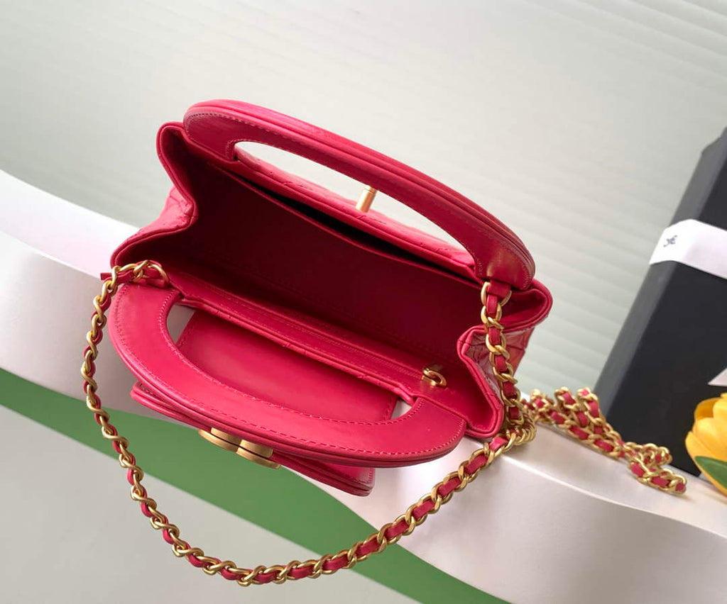 Chanel Calfskin Mini Shopping Bag AS4416 Plum