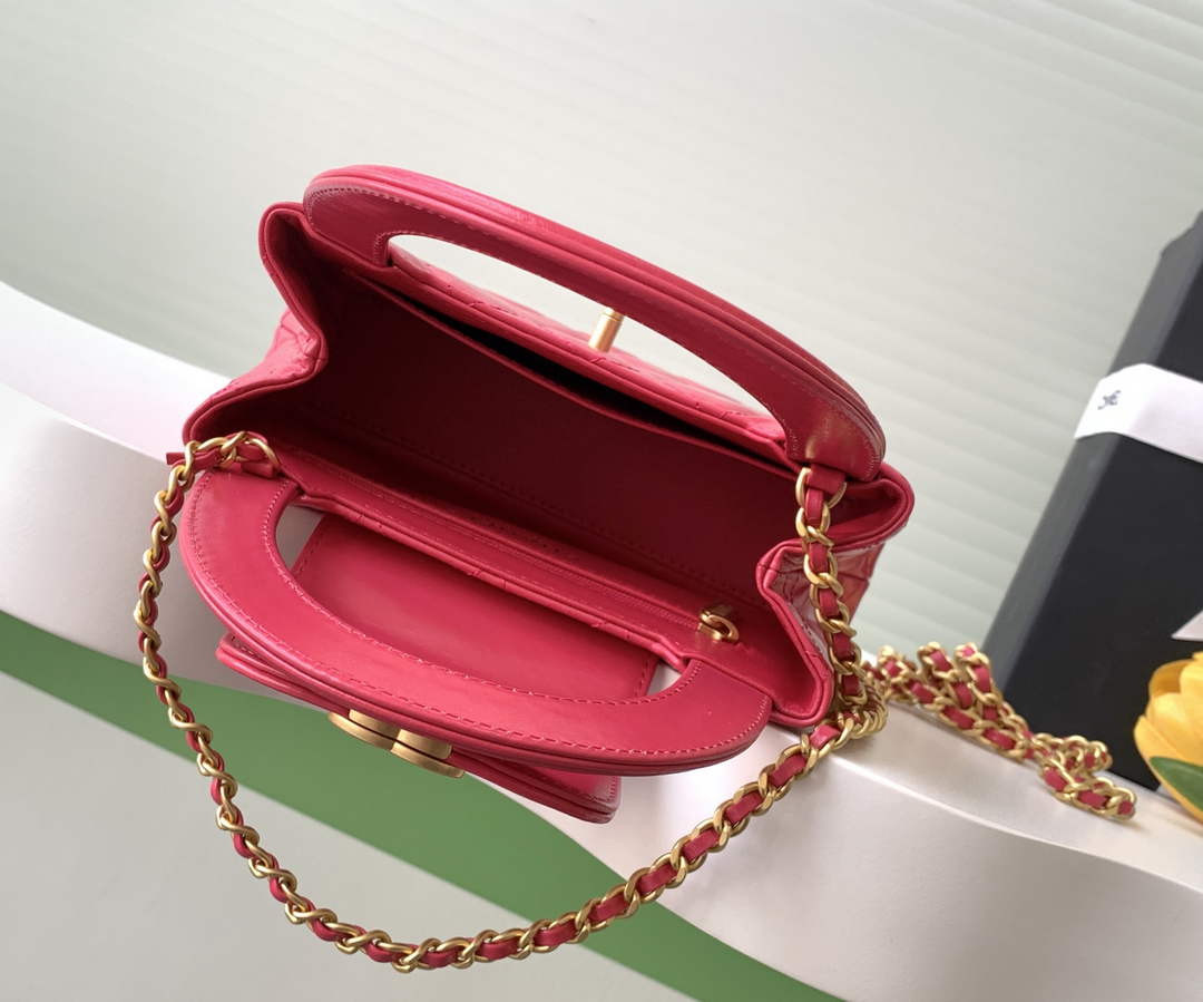 Chanel Calfskin Mini Shopping Bag AS4416 Plum