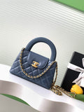Chanel Calfskin Mini Shopping Bag AS4416 Dark Blue
