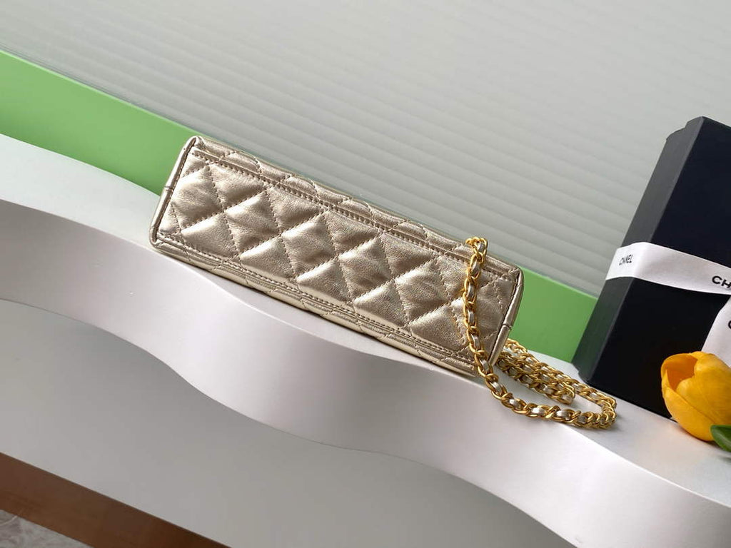 Chanel Calfskin Mini Shopping Bag AS4416 Gold