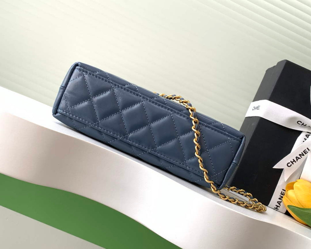 Chanel Calfskin Mini Shopping Bag AS4416 Dark Blue
