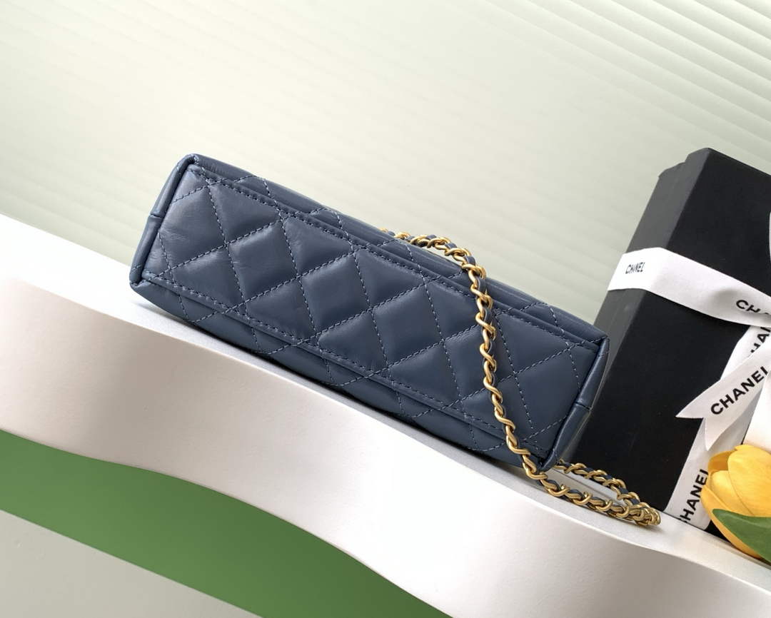 Chanel Calfskin Mini Shopping Bag AS4416 Dark Blue