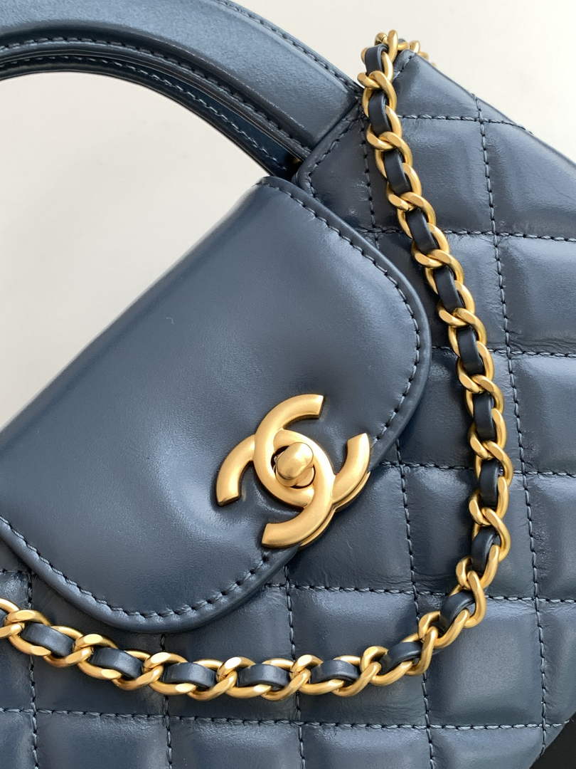Chanel Calfskin Mini Shopping Bag AS4416 Dark Blue