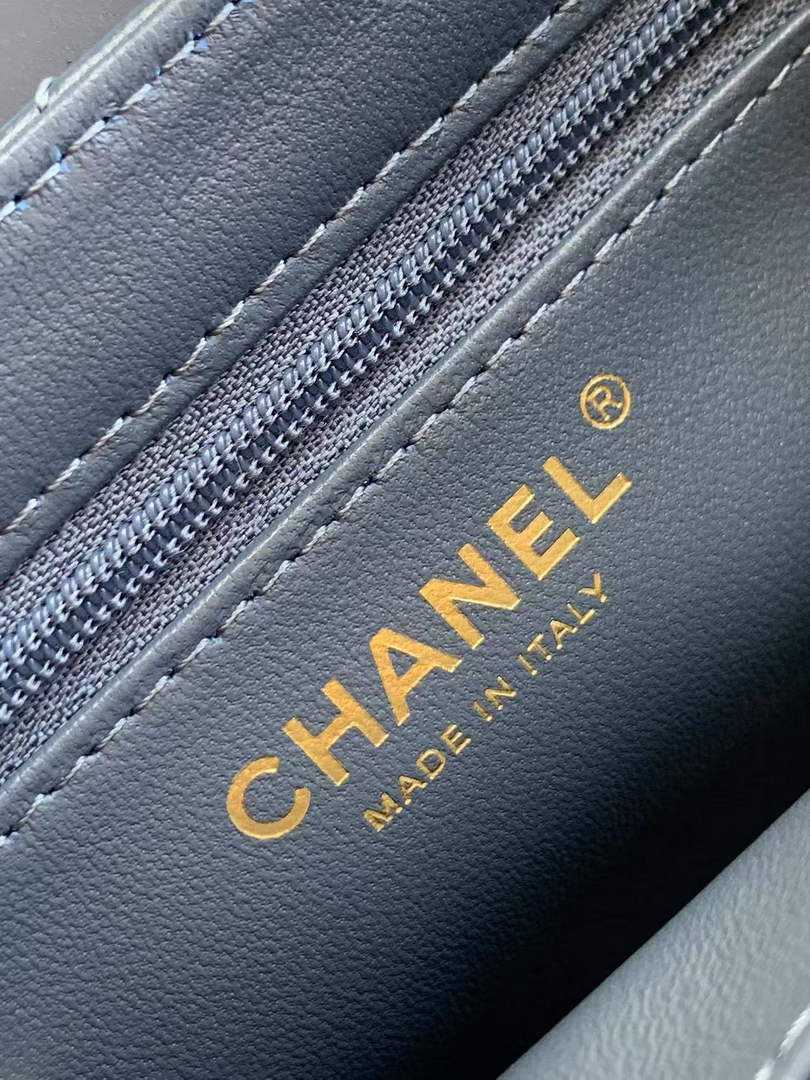 Chanel Calfskin Mini Shopping Bag AS4416 Dark Blue