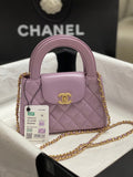 Chanel Calfskin Mini Shopping Bag AS4416 Light Purple