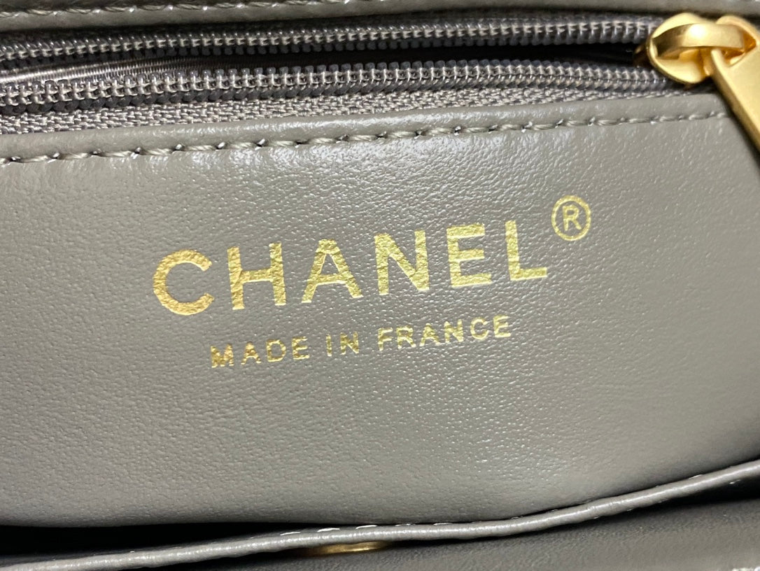Chanel Calfskin Mini Shopping Bag AS4416 Dark Gray