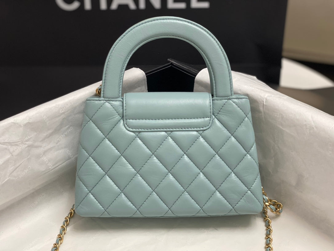 Chanel Calfskin Mini Shopping Bag AS4416 Light Blue