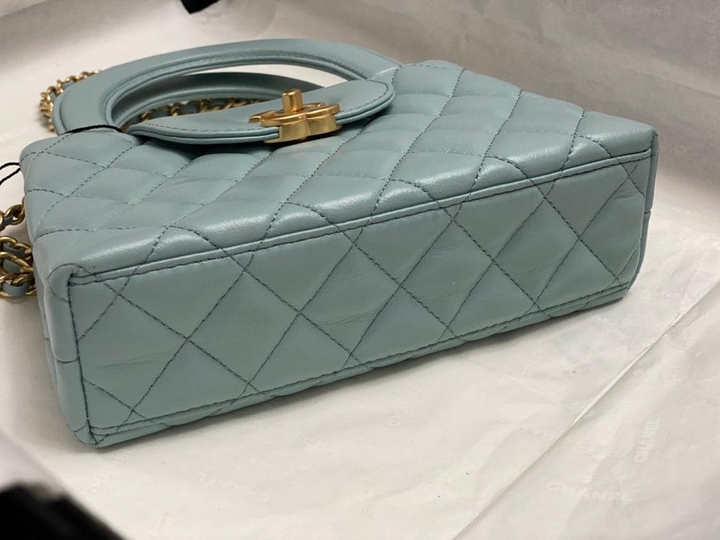Chanel Calfskin Mini Shopping Bag AS4416 Light Blue